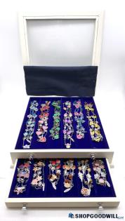 12 Month Enamel Station Necklace Collection in Display Box