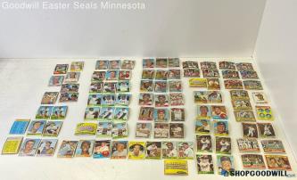 1lb Mixed Vtg 1960s Baseball Cards Topps+ Astros Giants Cubs World Series+