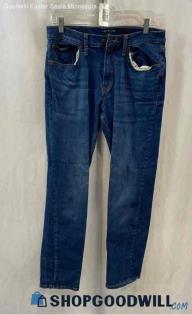 Lucky Brand Men's Dark Blue Washed Athletic Straight Jeans - Sz 30x32