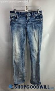 Miss Me Women's Weathered Blue Bootcut Jeans - Sz 28