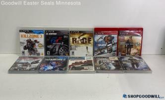 Lot of 10 items including Sony PlayStation 3 Video Games -Killzone 3+MORE