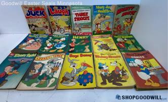 7 Lbs Mixed VTG Kids Comics All 10 Cents Scrooge Mighty Mouse Stooges In 3D +