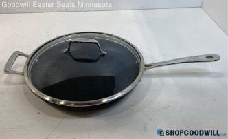 All-Clad 12" Dia Non-Stick Frying Pan With Glass Lid