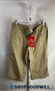 NWT The North Face Women's Beige Relaxed Straight Tech Capri Pants - Sz 6