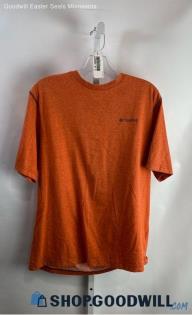 Columbia Men's Heathered Orange T-shirt - Sz L