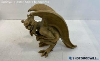 Toscano Design Beige Gargoyle Figurine 12" X 11" X 7"