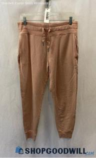 Athleta Women's Light Pink Pull On Cuffed Ankle Sweatpant Jogger - Sz M