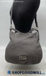 Authentic Marc Jacobs Hilliard Gray Pebble Leather Hobo/Crossbody Handbag/Purse