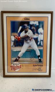 Kirby Puckett Minnesota Twins Framed Poster 16x20"