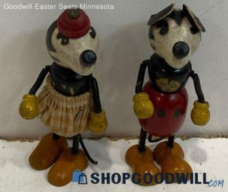 Vintage Mickey & Minnie 1930s Doll Lot