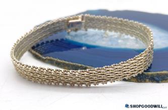 .925 MILOR Italian Woven Chain Bracelet 20.74g