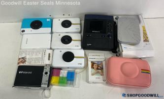 Lot of Polaroid Snap, Hp Sprocket +MORE UNTESTED Camera