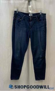 Paige Women's Dark Blue Washed Ankle Jegging - Sz 31