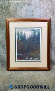 "First Snow Of The Season" Michael Sweere Signed 10/600 Print Matted & Framed