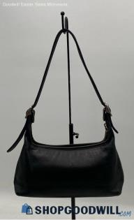 Authentic Vintage Coach Black Leather Baguette Hobo Bag Handbag/Purse