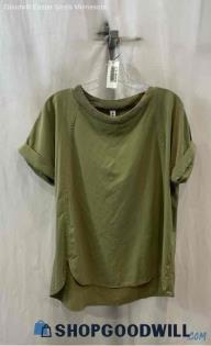 Athleta Women's Taupe Green Lightweight Tech Shirt - Sz M