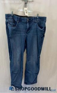 Torrid Women's Blue Elastic Waist Straight Jeans - Sz 20S