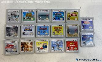 17 Nintendo 3DS Game LOT - Pokemon Animal Crossing Skylanders Nintendogs Zelda+