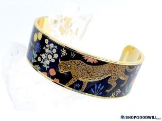 RIFLE PAPER & CO. Leopard + Peacock Cuff Bracelet