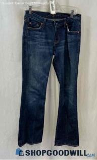 7 For All Mankind Women's Dark Blue Washed Bootcut Jeans - Sz 27