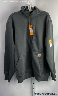 NWT Carhartt Men's Gray Full Zip Sweater - Sz M