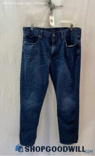 Lucky Brand Men's Dark Blue Washed Slim Ankle Jeans - Sz 36x32