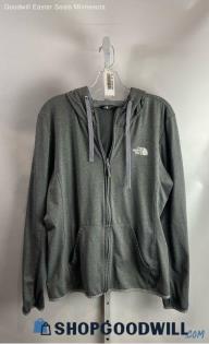 The North Face Women's Heather Gray Lightweight Zip Up Hoodie - Sz XL