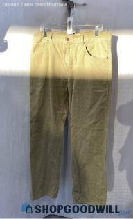 Levi's Men's Khaki Beige Straight Fit Corduroy Pants - Sz 36x34