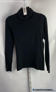 J. McLaughlin Women's Black Turtle Neck Sweater - Sz L