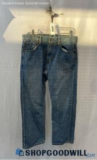 Levi's Men's Blue Medium Washed 569 Loose Straight Jeans - Sz 31x30