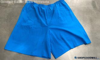 Regal Women's Ocean Blue Polyester shorts - Sz 2X