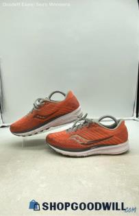 Saucony Women's Ride 13 Orange Mesh Running Shoes Sz 9.5