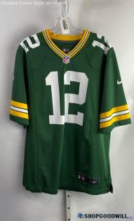 NFL GB Packers Rodgers #12 Green Football Jersey - Sz M