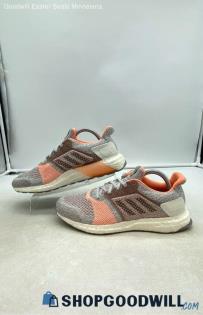 Adidas Women's Ultraboost ST Gray/Orange Mesh Sneakers Sz 9