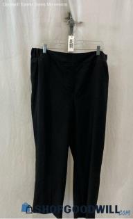 Lane Bryant Women's Black Pull-On Pleated Straight Pants - Sz 18