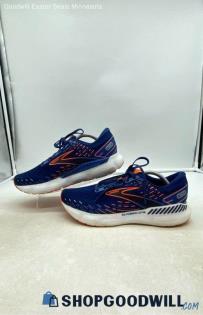 Brooks Men's Glycerin GTS 20 Dark Blue/Orange Mesh Running Shoes Sz 10.5