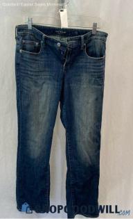 Lucky Brand Women's Weathered Dark Blue Washed Easy Rider Jeans - Sz 8