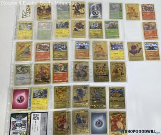 Lot Of Assorted Pokemon Collector Trading Cards W/ Card Binder