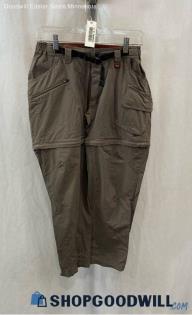 REI Women's Olive Gray Convertible Cargo Tech Pants - Sz 6P