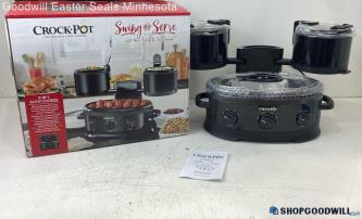 Crock Pot Swing And Serve 3 In 1 Slow Cooker 1.5 3.5 Quart Crocks Pickup Only