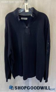 Tommy Bahama Men's Navy Henley Sweater - Sz 3X