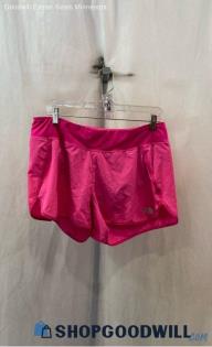 The North Face Women's Hot Pink Lightweight Athletic Tech Shorts - Sz L