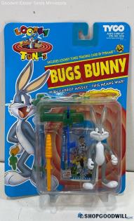 Warner Bros 1993 Looney Tunes Bugs Bunny Action Figure W/Trading Card IOP