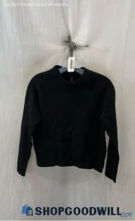 Athleta Women's Black Wool Blend Funnel Neck Sweater - Sz M