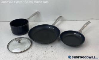 Le Creuset 3pc Pot & Skillet Pan Set 2 Quart 11" & 8" Cookware Pickup Only