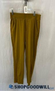 Athleta Women's Golden Yellow Pull on Tapered Ankle Pant - Sz 2