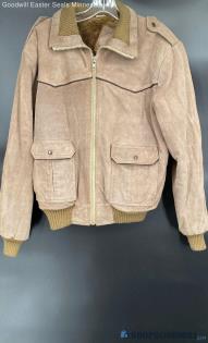 Men's Tan leather jacket - No Size