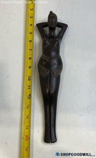 Wooden Polynesian Inspired Topless Lady Leg Nutcracker Tools & Gadgets Novelty