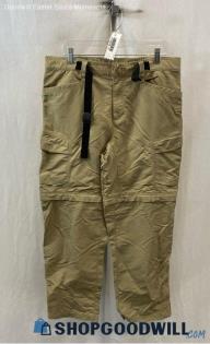 The North Face Men's Khaki Beige Interchangeable Cargo Tech Pants - Sz L