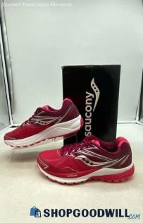 Saucony Women's Ride 9 Berry Pink Mesh Running Shoes Sz 7.5